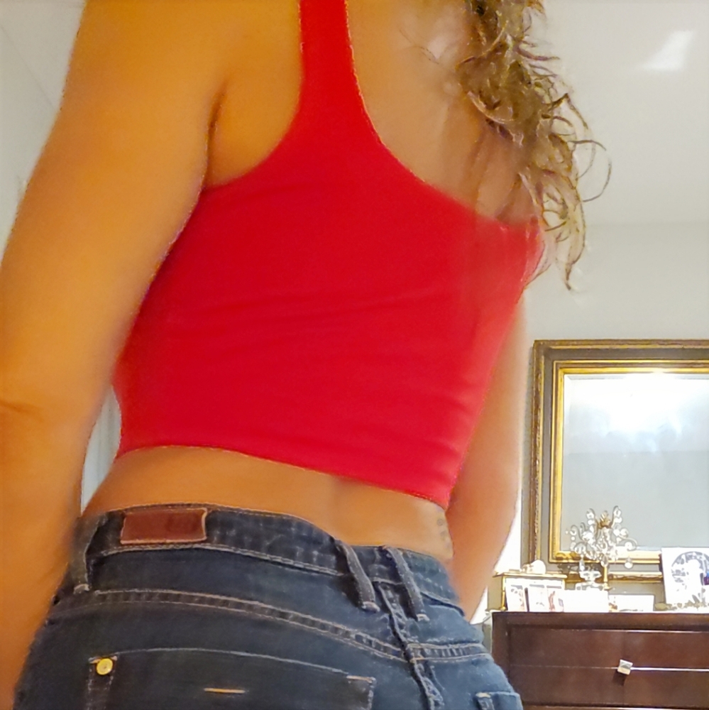 Red Women's Top - Picture 8 of 9